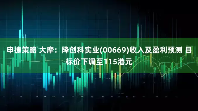 申捷策略 大摩：降创科实业(00669)收入及盈利预测 目标价下调至115港元